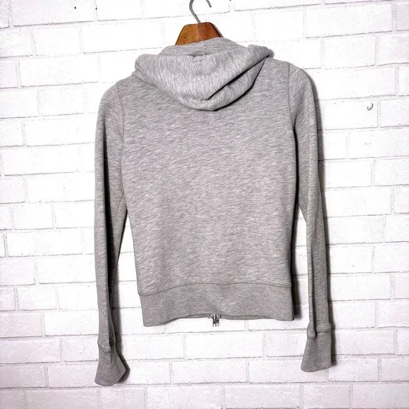 Vtg Hollister Y2K Womens Zip Hoodie Floral Medium Logo Surf‎ Skater Streetwear - Picture 3 of 9